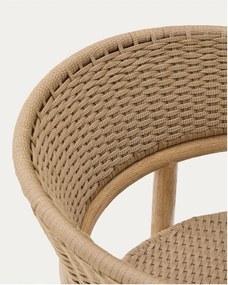 Natúr színű tömörfa kerti szék Arinella – Kave Home