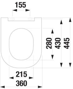 JIKA H8917167570631 - MIO SoftClose WC-ülőke, duroplast, fehér