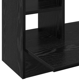 vidaXL falra szerelhető íróasztal fekete tölgy 105x48x75 cm szerelt fa