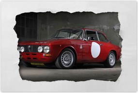 Poszter 60x40 Piros Alfa Romeo