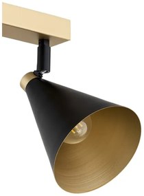 Argon 1805 - Spotlámpa LUCINDA 4xE14/7W/230V fekete/arany