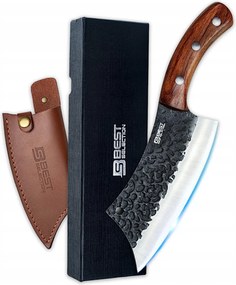 Éles Japán Szakácskés Húshoz, Csontokhoz, Halakhoz Rozsdamentes Acél Tartóval