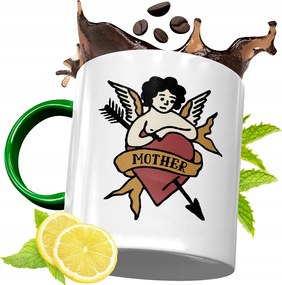 Zöld Bögre Anyukáknak Születésnapi Ajándék fényképes nyomtatással