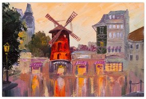 Kép - Moulin rouge, Párizs, Franciaország (90x60 cm)