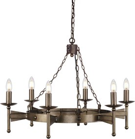 Elstead Lighting CROMWELL CW6-OLD-BRZ Csillár 6x60W/E14