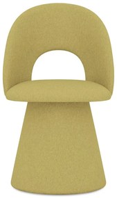 Sárga kárpitozott étkezőfotel Kalo – Makamii