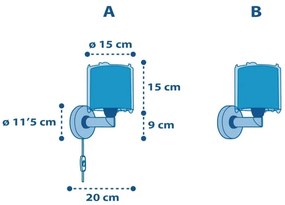 Dalber 41349 - Gyermek fali lámpa PLANETS 1xE27/60W/230V