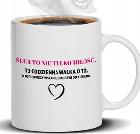 Bögre Fehér Esküvő Nem Csak Szerelem Ajándék Esküvőre Évfordulóra Férjnek Feleségnek