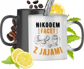 Mágikus bögre Nikodémusnak Fekete matt nyomott mintával 330ml