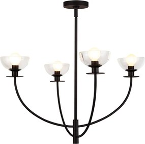 Elstead Lighting Sylvia ALM-SYLVIA4-BK-CL CsillĂĄr 4x40W/E14 IP20