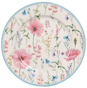 Virág mintás porcelán desszertes tányér Ø 19 CM