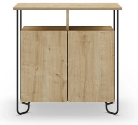 Natúr színű szekrény tölgyfa dekorral 80x80 cm Dilly – Marckeric