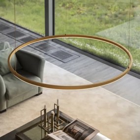 Ideal Lux - LED csillár kábeles függesztéssel ORACLE SLIM LED/53W/230V 4000K Ø 90 cm arany