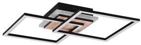Fekete-barna LED szabályozható mennyezeti lámpa 28x57 cm Giro – Trio