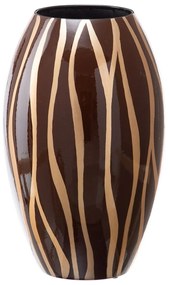 Kerámia váza Zebra csíkos 21,5 x 36 cm