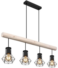 Globo 54017-4H3 - Csillár zsinóron PRISKA 4xE27/40W/230V