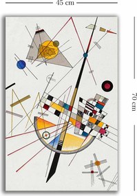 4570KANDINSKY034 Kandinsky vászonkép, 45 x 70 cm