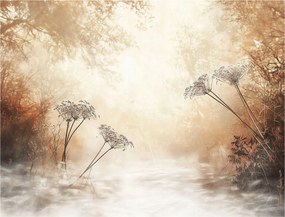 Fotótapéta Fák Erdő Boho Bézs Flizelin Hálószoba Nappali Tapéta 150x105