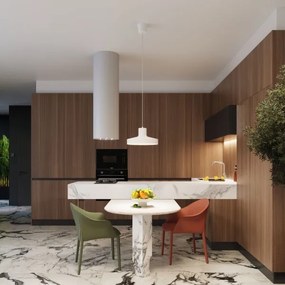 Sollux SL.1702 - Csillár zsinóron BILO 1xE27/15W/230V átm. 35 cm fehér