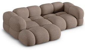 Barna sarokkanapé (bal oldali-heverő résszel) Loretto – Cosmopolitan Design