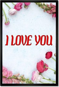 Poszterek keretben 40x60 Nőnap Ajándék Love