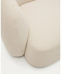 Krémszínű zsenília sarokkanapé (jobb oldali-heverő résszel) Martina – Kave Home