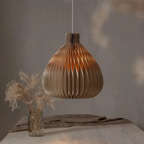 Világosbarna lámpabúra ø 38 cm Honeycomb – Star Trading