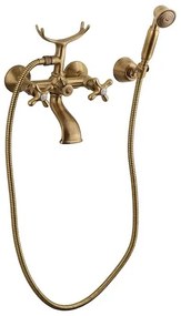 Kád csaptelep Paffoni Ricordi zuhanyszettel együtt 150 mm Bronz IR023BR