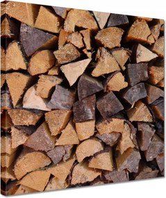 Vászonkép 30x30 Fa a kandallóhoz