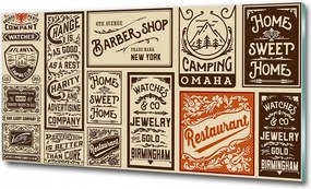 Fotó kép edzett üveg Apró dolgok 125x50