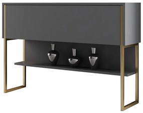 Komód Luxe - Gold, Anthracite