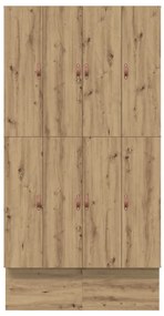 tároló ágykeret Kézműves tölgy 120x200 cm