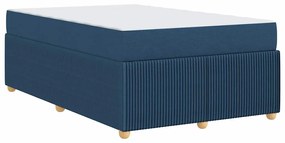 Ágykeret matraccal matracmal Kék 120 x 190 cm szövet