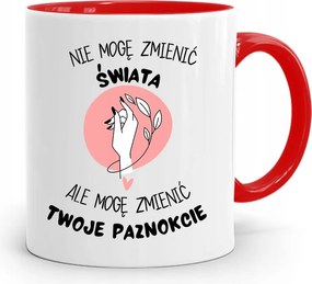 Piros Bögre Kozmetikusnak Nem Tudom Megváltoztatni a fényképes nyomattal