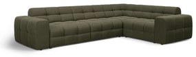Zöld sarokkanapé (jobb oldali-L alakú) Kendal – Micadoni