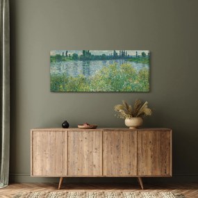 Kép - Claude Monet, Banks of the Seine, reprodukciók (120x50 cm)