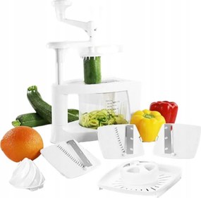 Zöldségszeletelő Gép Spirál Facsaró Tartállyal