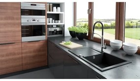 Deante BGB_B720 - Fekete/chrom GERBERA mosogató csaptelep flexibilis karos