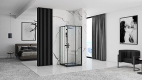 Zuhanykabin Rea Punto black 80x80