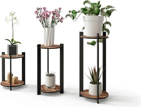 Virágállvány 3-dbos szett, kerek