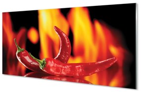 Üvegképek csípős paprika 100x50 cm 4 fogas