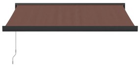 barna kézzel kihúzható napellenző 350 x 250 cm