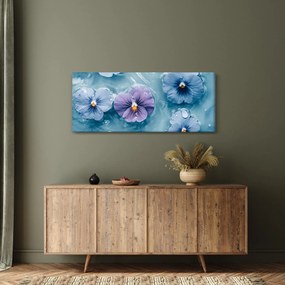 Kép - Ibolyák a vízben (120x50 cm)