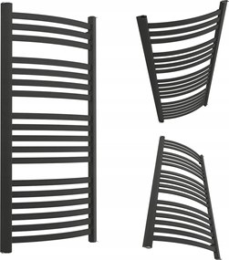 Mei 1350/470 Fürdőszobai Radiátor, Fekete Színű, Strukturált Felület