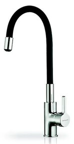 Pyramis 90919638 - FLESSI fekete mosogató csaptelep flexibilis karos