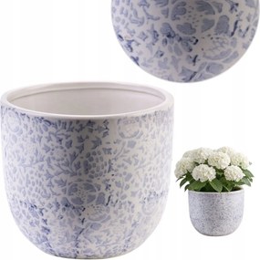 Robusztus fedő kerámia Yanda Blue, egyedi textúra és design 17xh15,5