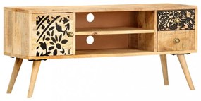 tömör mangófa TV-szekrény 100 x 30 x 45 cm