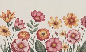 Fotótapéta Flizelina Dekoratív az irodába Virágos kompozíció 416x254 Ragasztó
