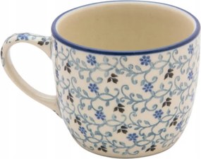 Bögre 170 ml Művészi kerámia Bolesławiec dek 1991 Liana Virágok