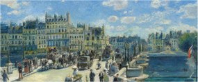 Kép - Auguste Renoir, Pont Neuf, Paris, reprodukciók (120x50 cm)